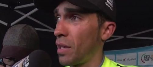 Interviste post corsa per Alberto Contador