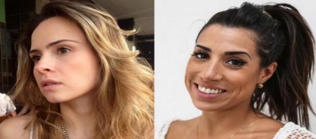 Ana Paula e Juliana estão no paredão - Foto/Mont Ana Paula e Juliana estão no paredão - Foto/Mont