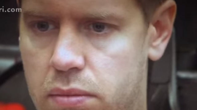 Sebastian Vettel sulla nuova Ferrari