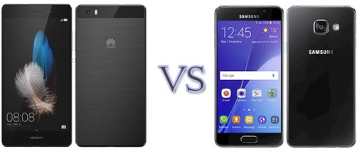 Huawei P8 Lite vs Samsung Galaxy A3 (2016)