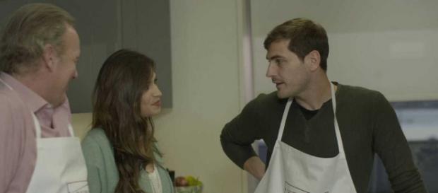Bertín Osborne, Sara Carbonero e Iker Casillas. Bertín Osborne, Sara Carbonero e Iker Casillas.