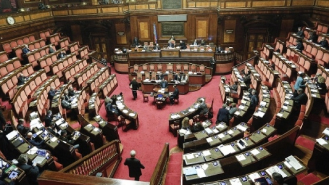 Un'immagine del Senato durante una seduta