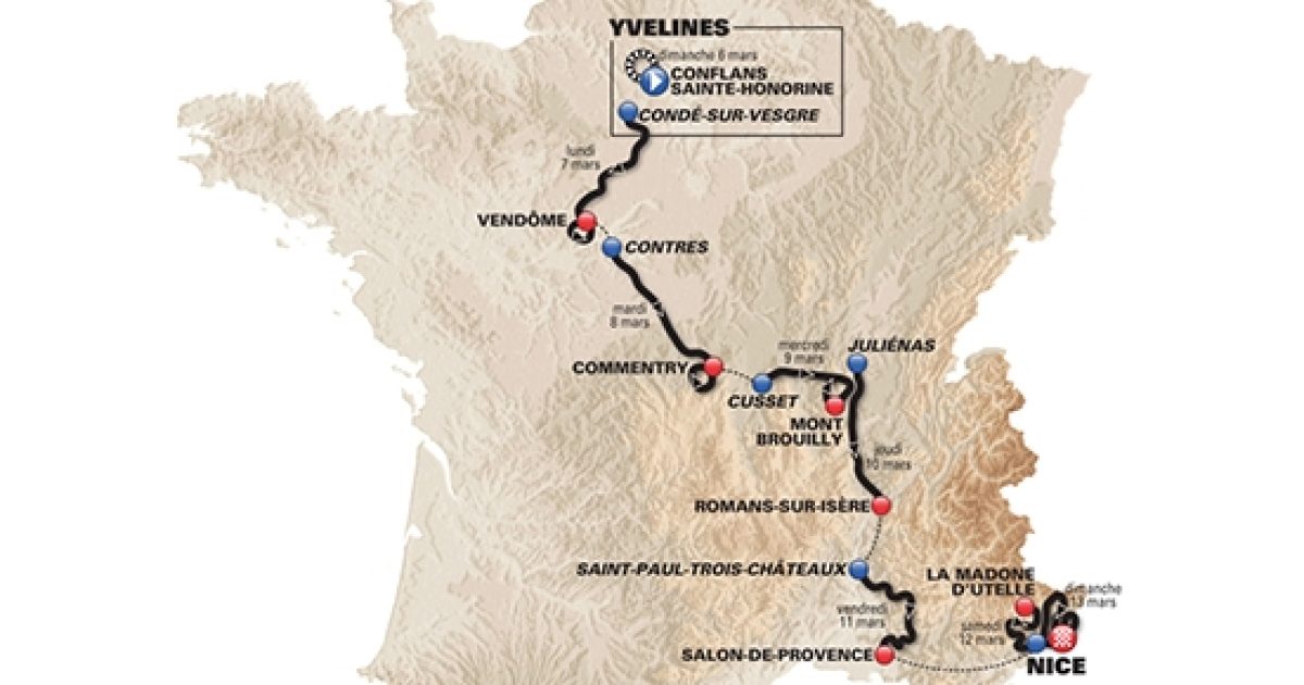 ParigiNizza 2016 percorso e tappe, dove trasmettono diretta tv e