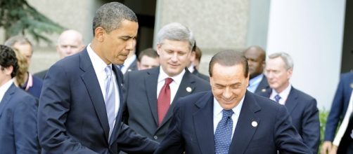 Berlusconi con il presidente americano Obama