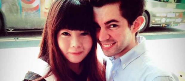 Leonel Orsi con su esposa taiwanesa Leonel Orsi con su esposa taiwanesa