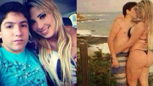 la modella brasiliana con suo fidanzato minorenne