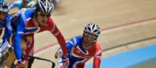 I britannici Bradley Wiggins e Cavendish in pista