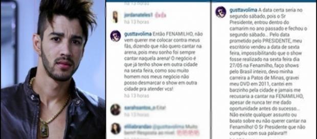 Gusttavo Lima foi substituído por Luan Santana Gusttavo Lima foi substituído por Luan Santana