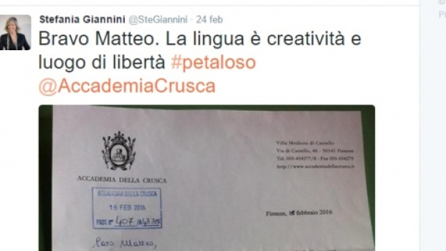 Il tweet del ministro Giannini.