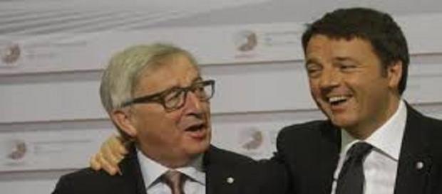 Matteo Renzi e Jean-Claude Juncker Matteo Renzi e Jean-Claude Juncker