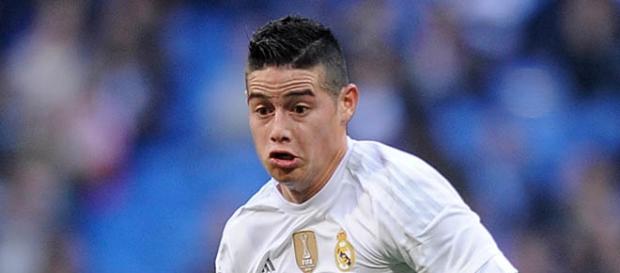 Rodriguez in action for Real Madrid Rodriguez in action for Real Madrid
