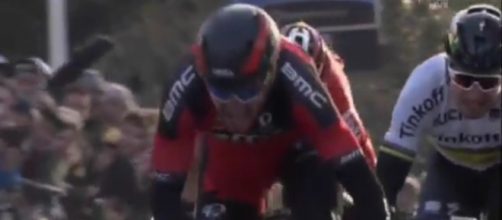 Lo sprint di Greg Van Avermaet