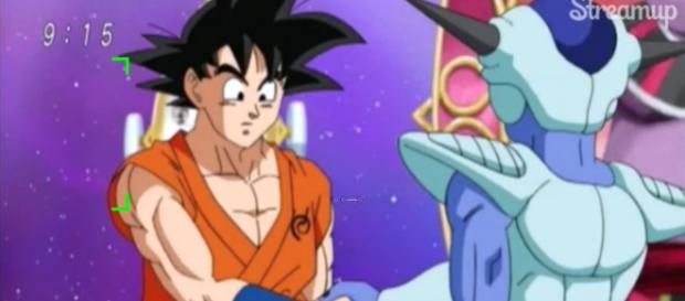 Gokú se enfrenta a Frost en el torneo Gokú se enfrenta a Frost en el torneo
