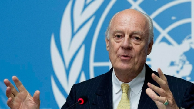 L'inviato dell'Onu, Staffan De Mistura