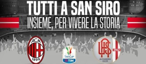 LIVE Milan–Alessandria martedì 1/3 ore 21:00