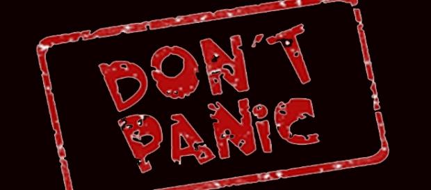 cartel en inglés de no hay pánico cartel en inglés de no hay pánico