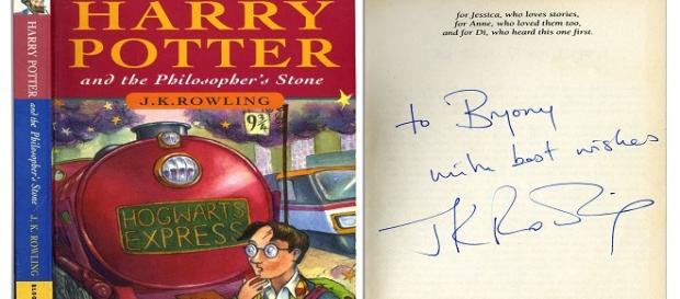 Primera edición autografiada de Harry Potter Primera edición autografiada de Harry Potter