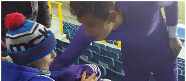 Raul Gudiño ofereceu camisola ao pequeno Leo Raul Gudiño ofereceu camisola ao pequeno Leo