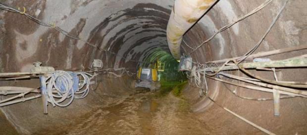 Túnel deve chegar a mais de 1 km de extensão Túnel deve chegar a mais de 1 km de extensão
