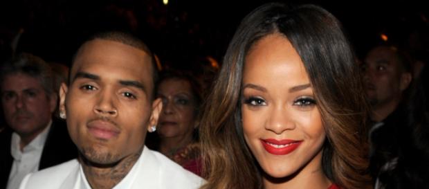Chris Brown e Rihanna quando estavam juntos Chris Brown e Rihanna quando estavam juntos
