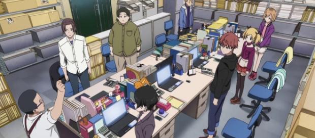 Escena del anime Shirobako de Takayuki Nagatani Escena del anime Shirobako de Takayuki Nagatani