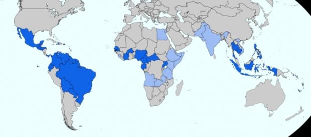 Map of affected areas (Wikimedia) Map of affected areas (Wikimedia)