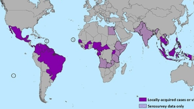 Principali aree di diffusione del virus