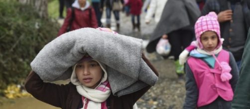 Refugiados que desejam chegar à Europa