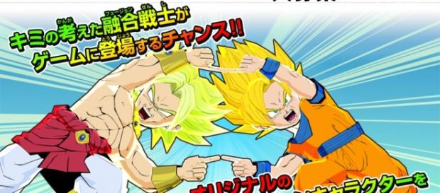 Gokú y Broly haciendo la fusión. Gokú y Broly haciendo la fusión.