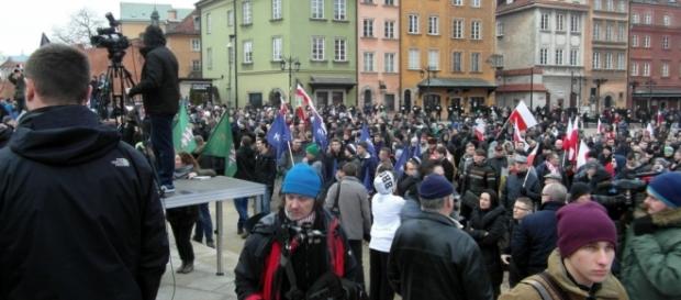 Manifestacja przeciw islamizacji Europy. Manifestacja przeciw islamizacji Europy.