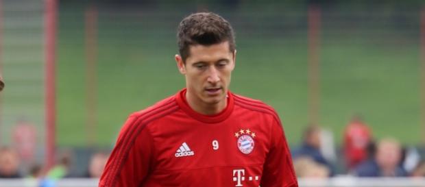Robert Lewandowski entrenando con el Bayern Robert Lewandowski entrenando con el Bayern