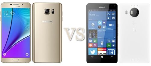 Samsung Galaxy Note 5 vs Microsoft Lumia 950 XL