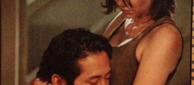 Immagine: Glenn e Maggie di The Walking Dead Immagine: Glenn e Maggie di The Walking Dead
