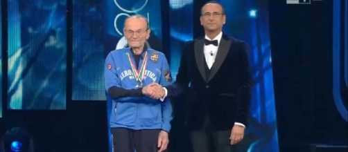 Giuseppe Ottaviani e Carlo Conti a Sanremo