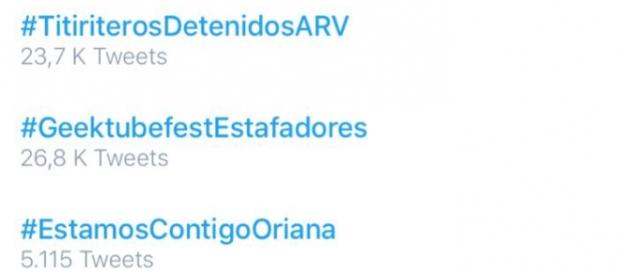 #EstamosContigoOriana Trending Topic en España #EstamosContigoOriana Trending Topic en España