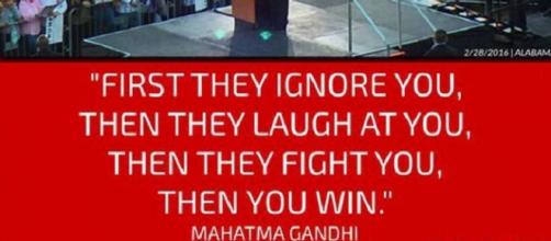 Donald Trump misquotes Gandhi (Instagram)