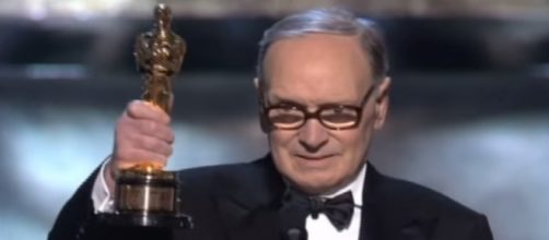 Ennio Morricone alla consegna degli Oscar 2016