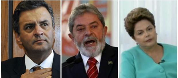 Aécio Neves, Lula e Dilma são apontados Aécio Neves, Lula e Dilma são apontados