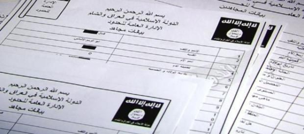Questionário dado aos futuros recrutas do Daesh. Questionário dado aos futuros recrutas do Daesh.