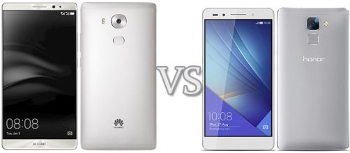 Confronto Huawei: Mate 8 vs Honor 7