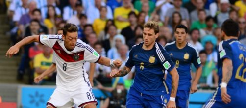 Lucas Biglia nella finale dei Mondiali 2014