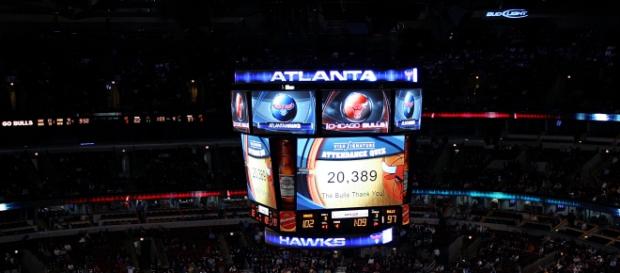 United Center Arena lotada em jogo dos Bulls United Center Arena lotada em jogo dos Bulls