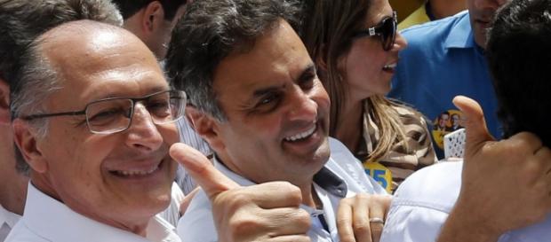 Alckmin e Aécio foram ofendidos na manisfestação Alckmin e Aécio foram ofendidos na manisfestação