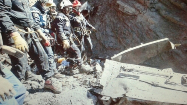 Luogo del disastro aereo della Germanwings