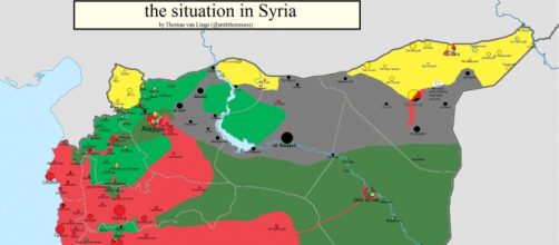 L'attuale mappatura della Siria
