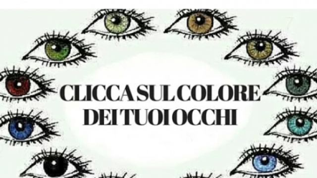 Test 'Di che colore sono i tuoi occhi' su Fb