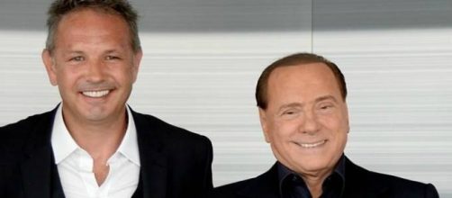 Il tecnico del Milan con Berlusconi