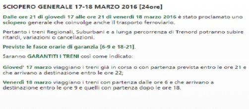 Sciopero treni Trenord 17-18 marzo 2016