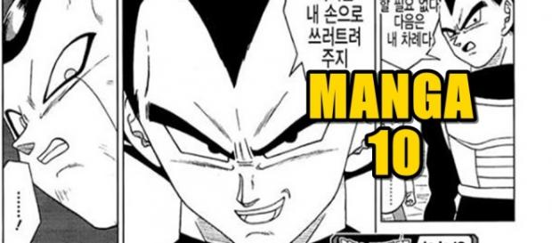vegeta contra Frost en el capítulo 10 vegeta contra Frost en el capítulo 10