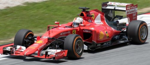 Sebastian Vettel sulla Ferrari